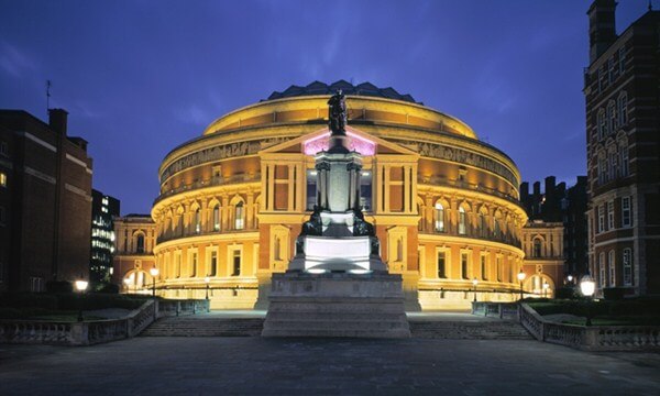 Royal Albert Hall exterior lighting by a Vantage PR client. 